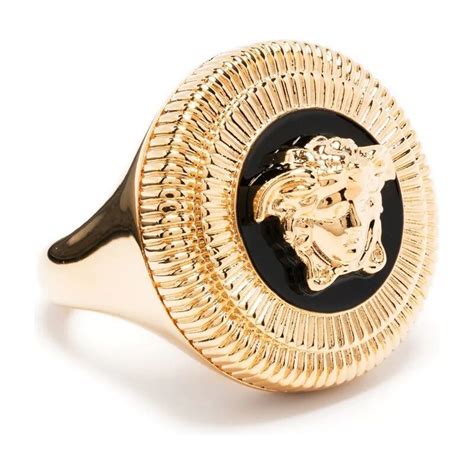 anello versace esagonale|Versace Anello a Sigillo Medusa .